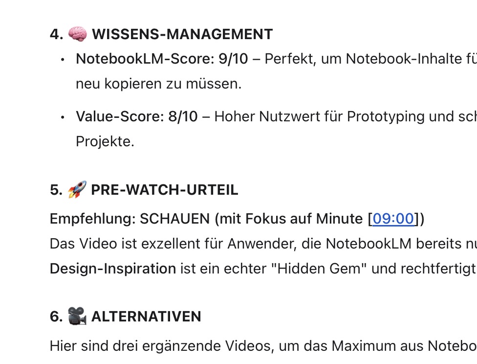 Ergebnis-Ansicht des YouTube-Gatekeeper GEM — das fertige Dashboard